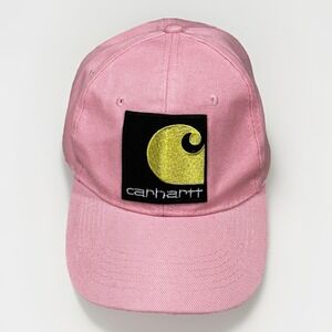 Carhartt Hat Cap Pink Iconic Adjustable Embroidered Black & Yellow Logo Elevated